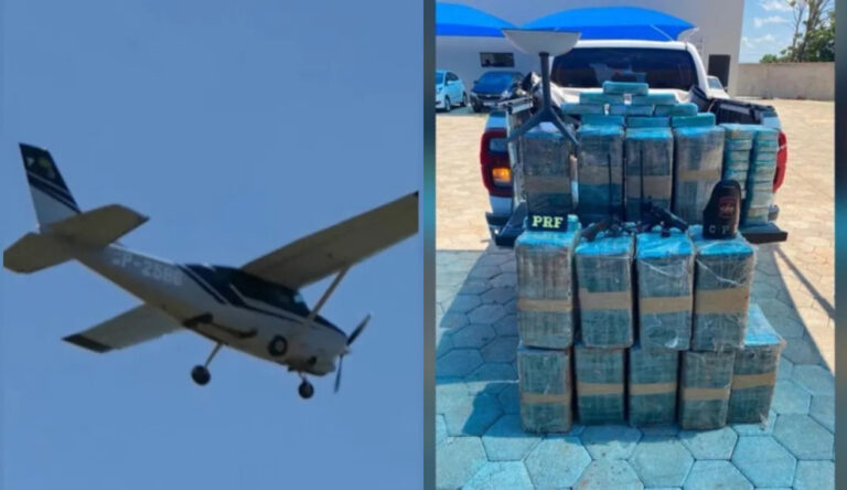 Avião cocaína fazenda Leonardo
