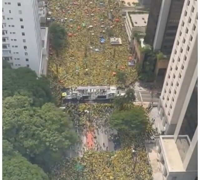 Secretário De Segurança De Sp Divulga Imagens Aéreas Da Manifestação Pró Bolsonaro Na Av 