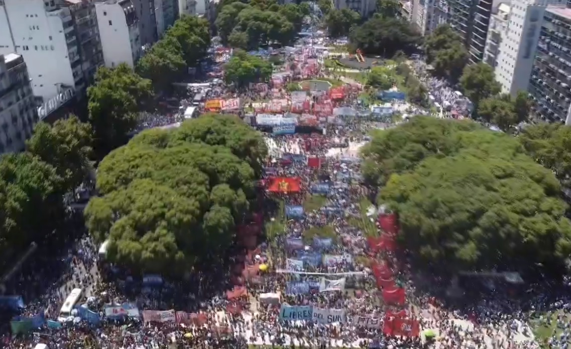 Sindicatos argentinos greve geral Milei