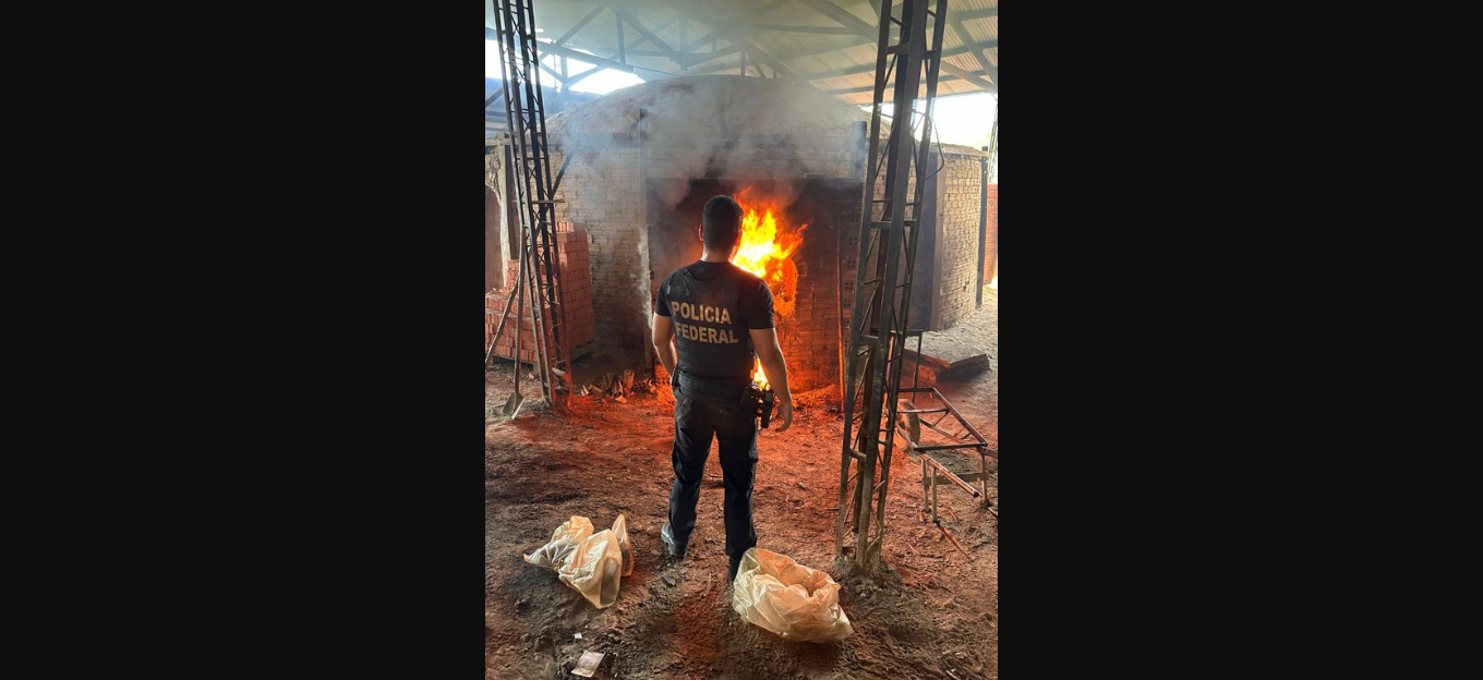 PF incinera meia tonelada de drogas em Tabatinga