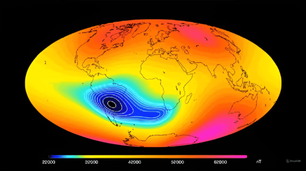 Anomalia magnética em expansão no Brasil