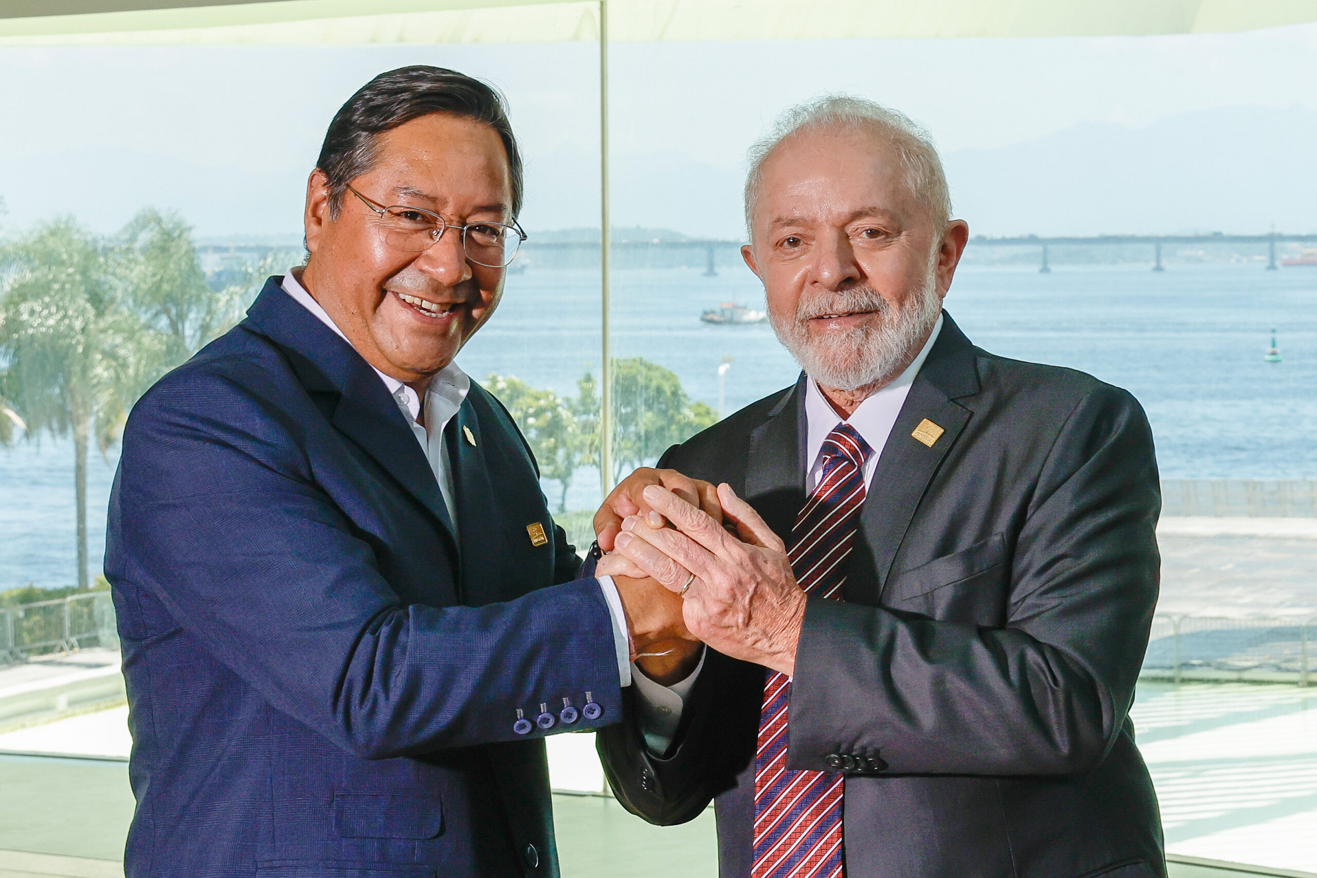 Lula e Luis Arce - Lula participa de reunião que formaliza entrada da Bolívia no Mercosul