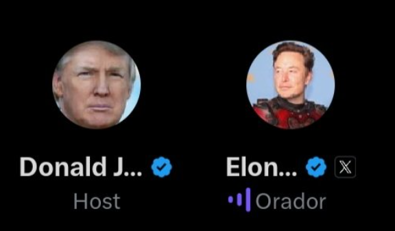 Trump e musk no x