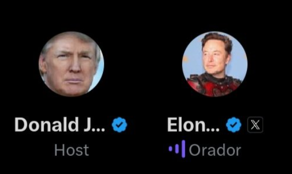 Trump e musk no x