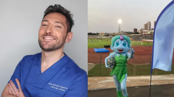 Médico italiano é preso em flagrante após importunar sexualmente mascote em jogo de futebol no Paraná