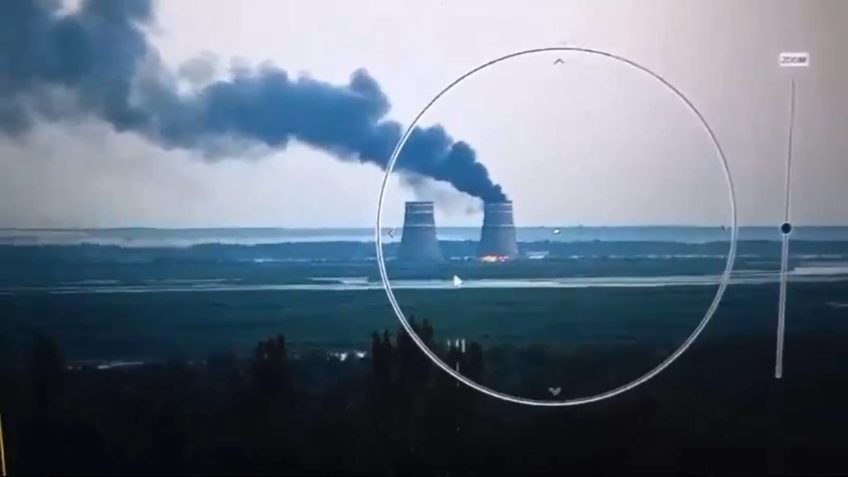 Zaporizhzhia - Drone atinge a maior usina nuclear da Europa, localizada na Ucrânia