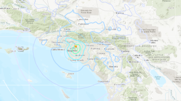 Terremoto de magnitude 4,4 é sentido em Los Angeles