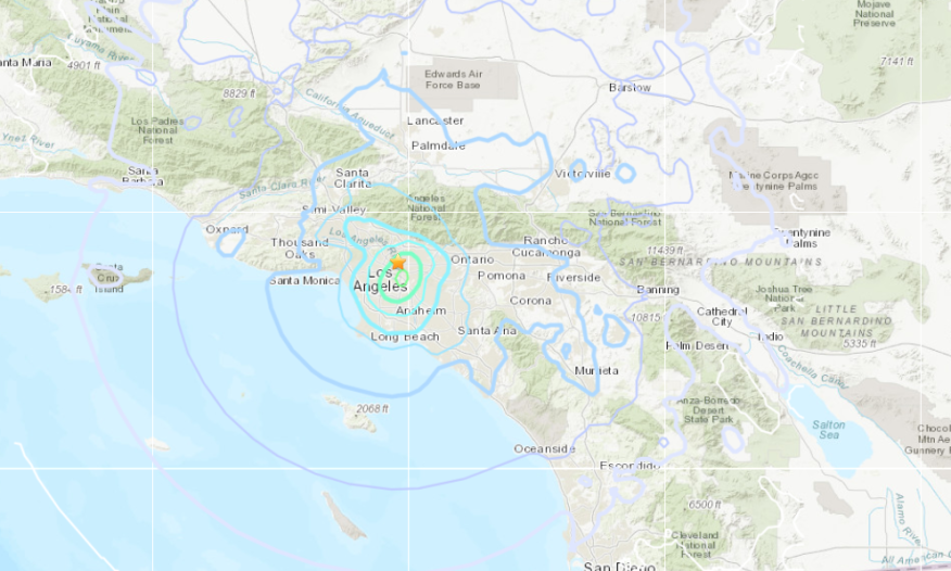 Terremoto de magnitude 4,4 é sentido em Los Angeles