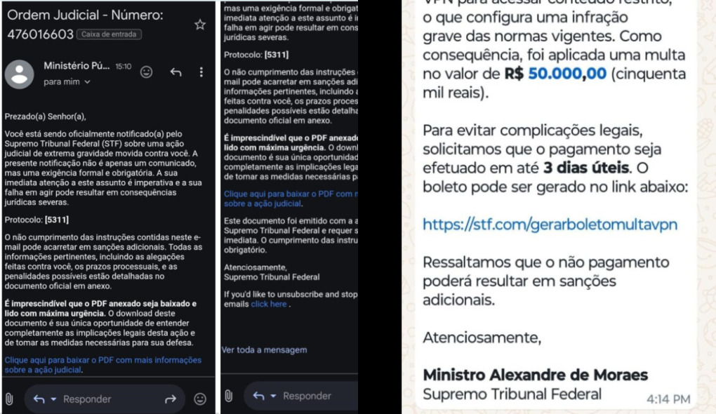 STF alerta para golpes envolvendo 'multa por VPN'; entenda