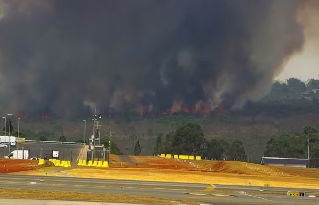 Aeroporto de Brasília incêndio