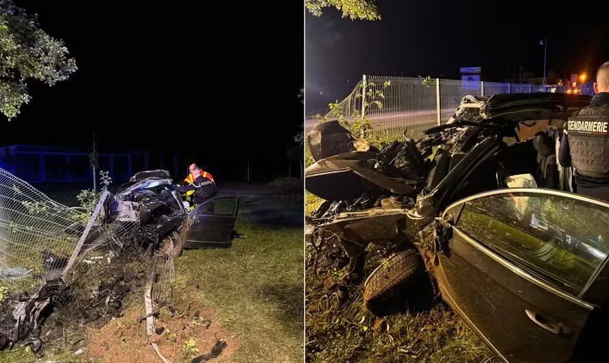 Quatro brasileiros morrem em acidente com carro em alta velocidade na França