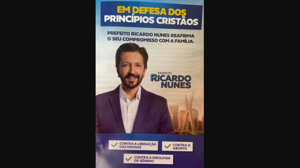 Ricardo Nunes distribui cartilha em 'defesa dos princípios cristãos' e participa de culto na Assembleia de Deus