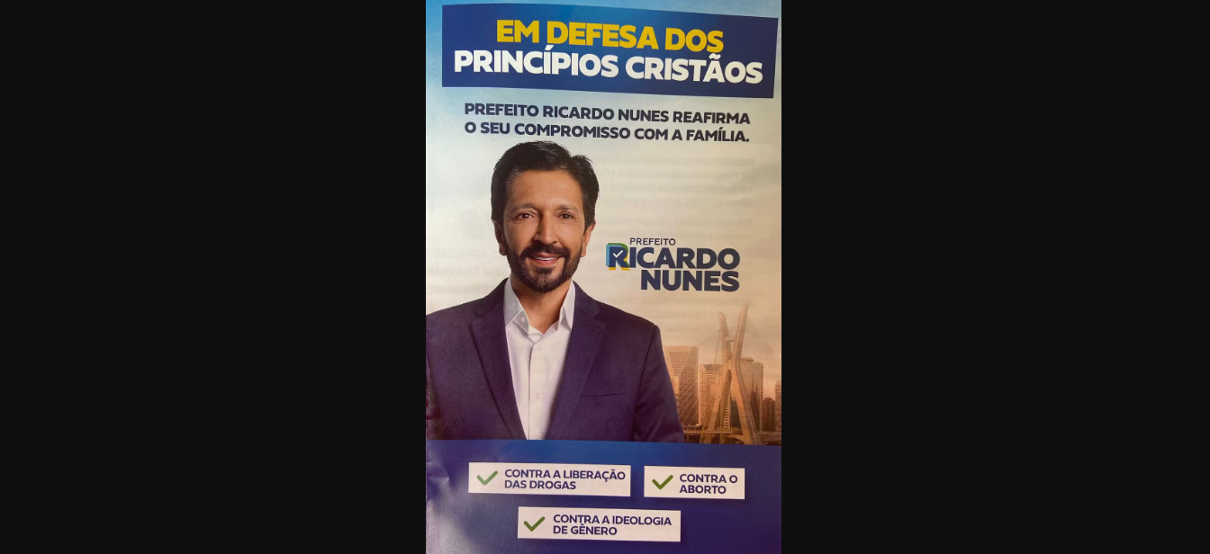 Ricardo Nunes distribui cartilha em 'defesa dos princípios cristãos' e participa de culto na Assembleia de Deus