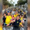 Bolsonaro, Michelle e Nikolas fazem motocarreata em apoio a Bruno Engler em BH