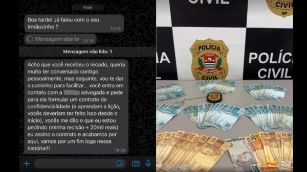 SP: Jovem demitido é acusado de extorquir ex-patrão com quem teve caso amoroso