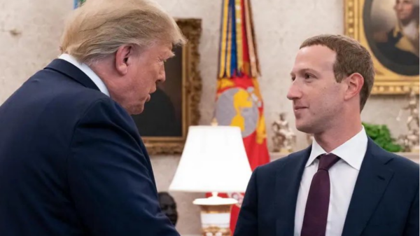 Mark Zuckerberg e Donald Trump