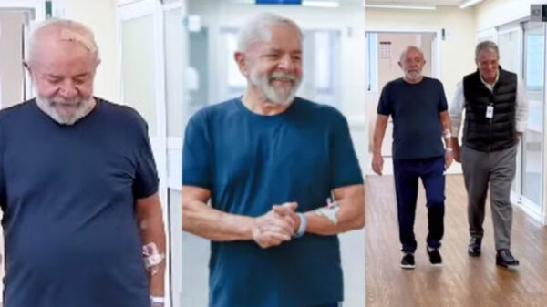 Lula posta 1º vídeo no hospital após cirurgia de emergência; assista