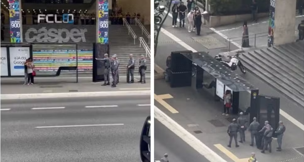 Mulher é feita refém em ponto de ônibus na Avenida Paulista