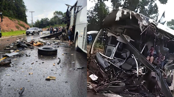 Grave acidente entre ônibus e caminhão na AM-010 deixa vários mortos