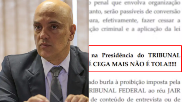 Despacho de Alexandre de Moraes com erros