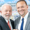 Presidente do PT, Edinho Silva e Lula
