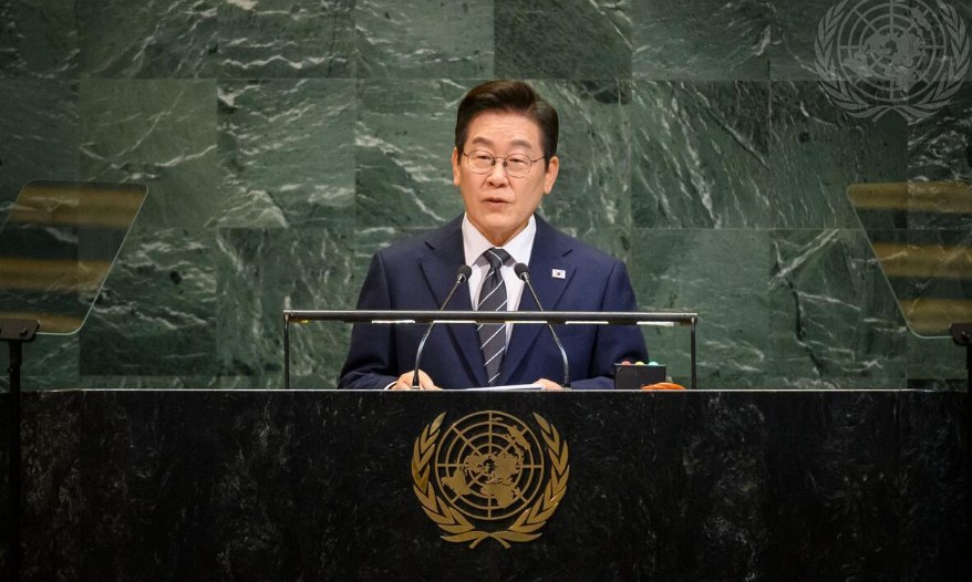 O presidente da Coreia do Sul, Lee Jae Myung,