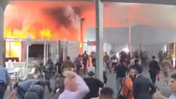 incêndio na Blue Zone da COP30 em Belém