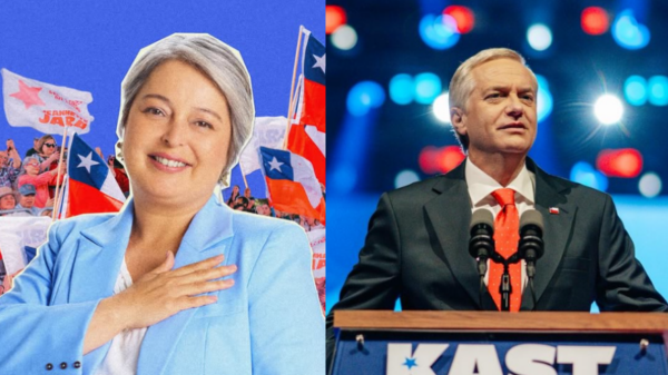 Jeannette Jara e José Antonio Kast