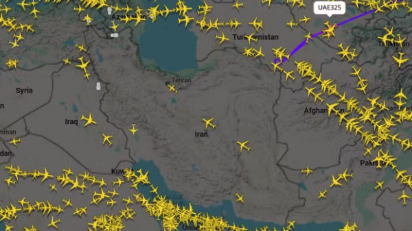 espaço aéreo para voos