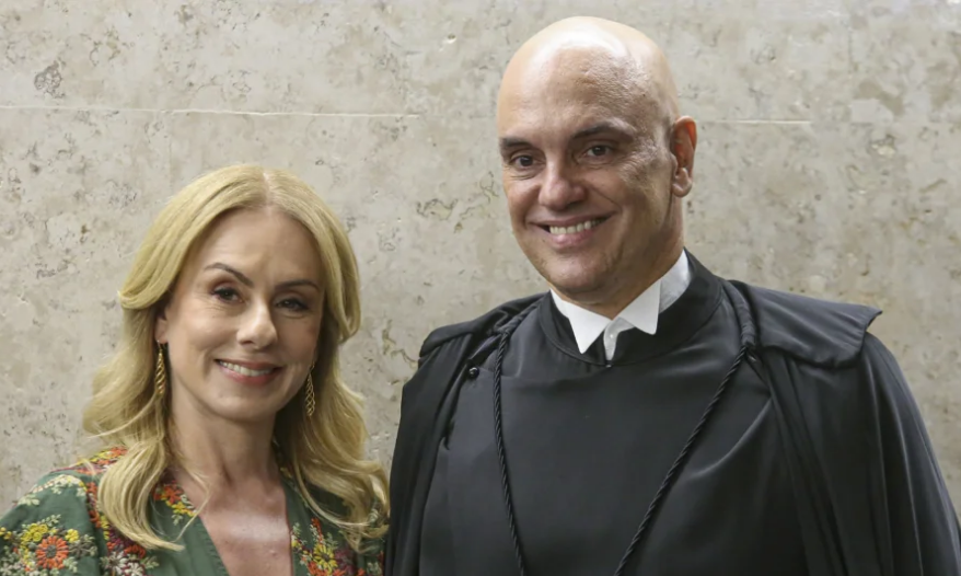 Moraes e esposa