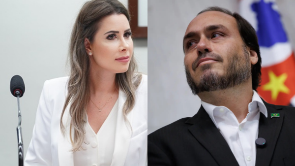 Carol De Toni e Carlos Bolsonaro