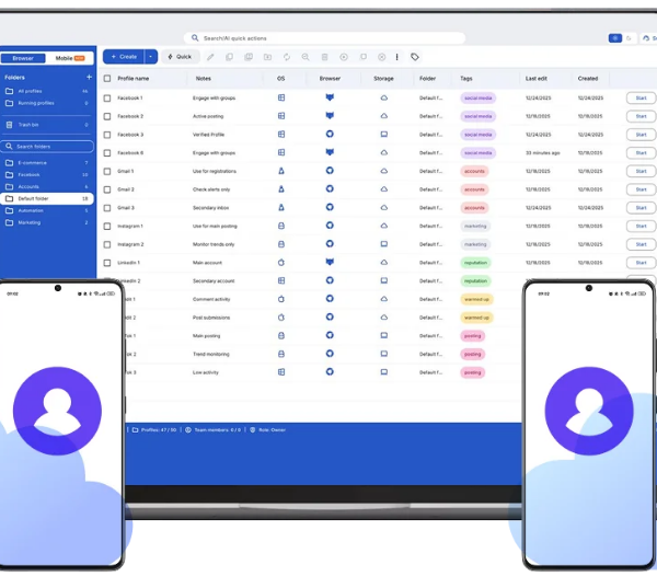 Celular na nuvem para agências de marketing