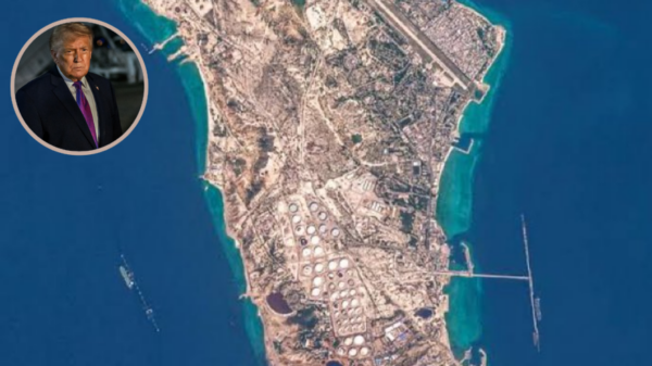 a ilha de Kharg, no Irã.