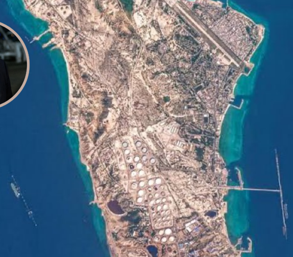 a ilha de Kharg, no Irã.