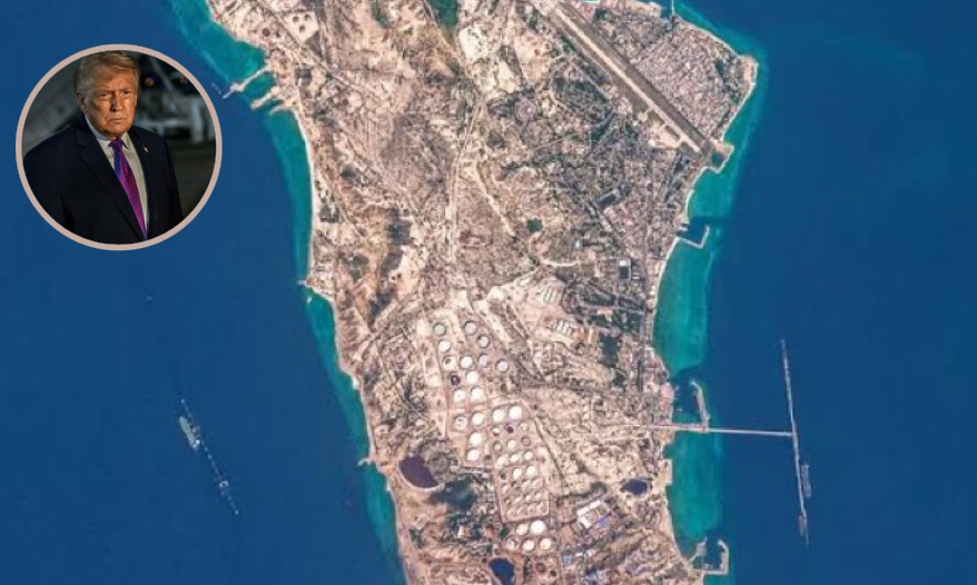 a ilha de Kharg, no Irã.