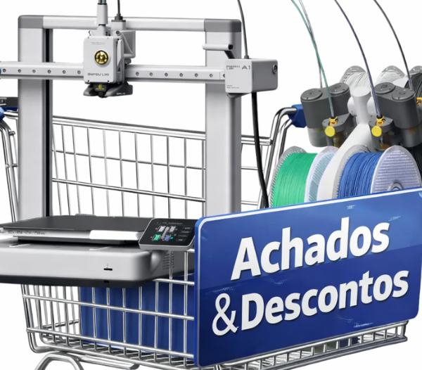 Impressoras 3D a partir de R$ 1.614: Veja as 4 mais bem avaliadas do Mercado Livre