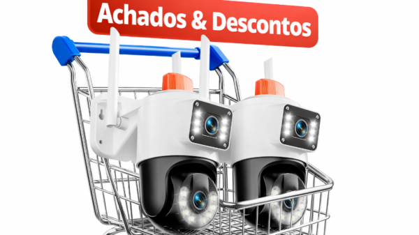 Câmeras 4K Wi-Fi com cobertura 360° e sirene