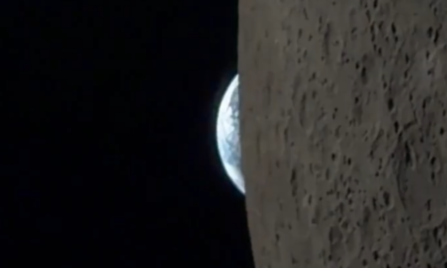 Vídeo feito com celular por astronauta da Artemis II mostra a Terra desaparecendo atrás da Lua