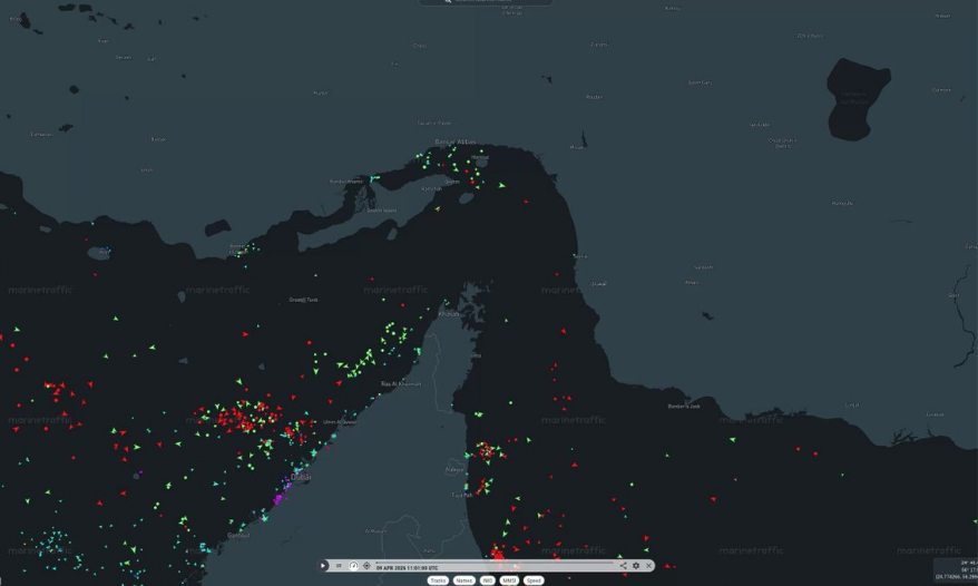 Assim está o tráfego no Estreito de Ormuz; ASSISTA!