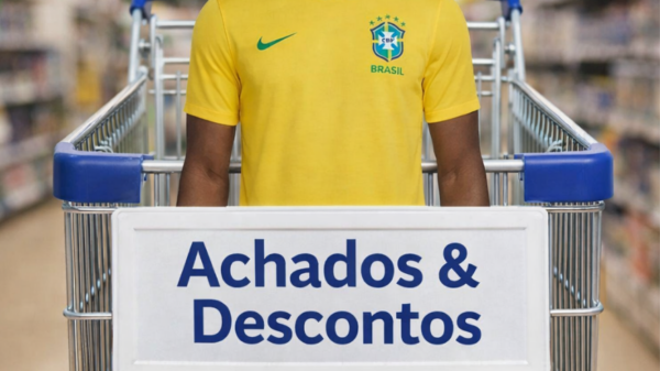 Camisa oficial da Seleção Brasileira 2026/27 entra em oferta com cupom de R$ 50 OFF