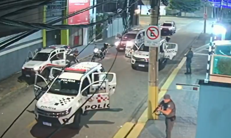 Vídeo mostra cerco policial e tiroteio que terminou com PM e três bandidos mortos em Sorocaba