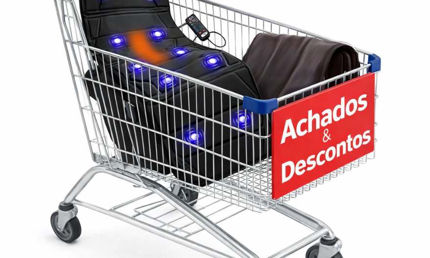 38% OFF: A esteira com 4.7 estrelas que “derrete” a tensão enquanto você relaxa no sofá