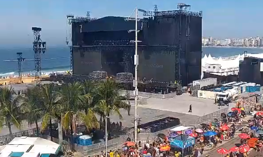 Copacabana após assédio e tentativa de roubo em dia de show da Shakira