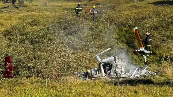 Helicóptero cai em Pomerode