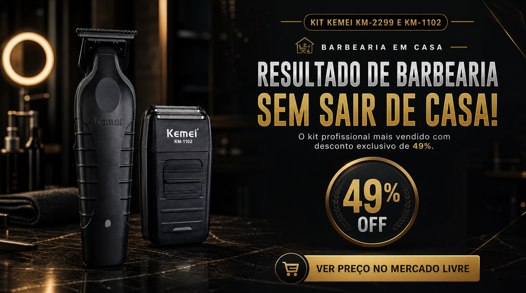 Kit Kemei Profissional - Confira o Preço no Mercado Livre