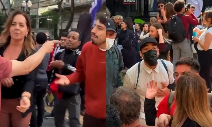 Bombas, socos e chutes: Protesto de estudantes termina em pancadaria com vereadores no Centro de SP; ASSISTA!