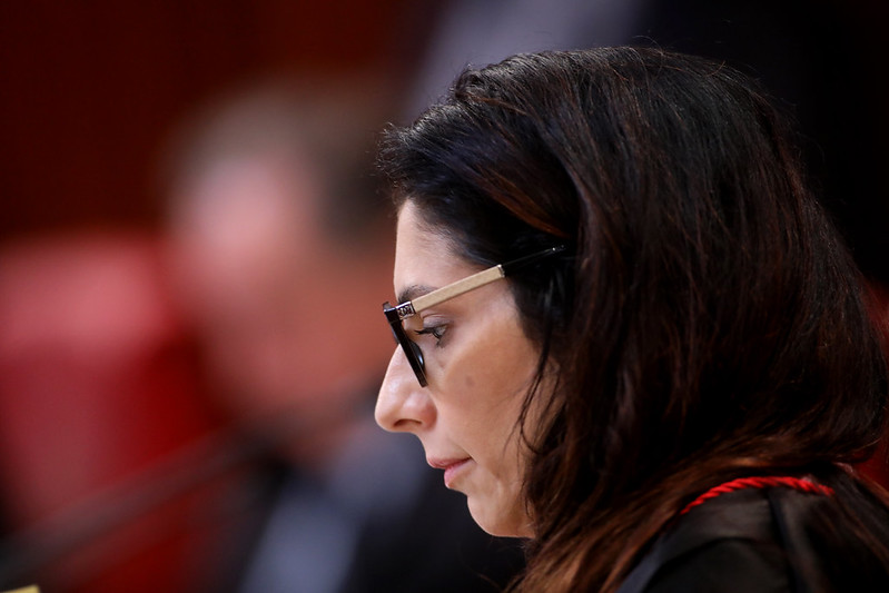 A ministra Estella Aranha