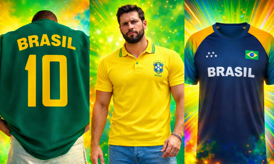 Camisas masculinas da Seleção