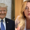 Giorgia Meloni e trump