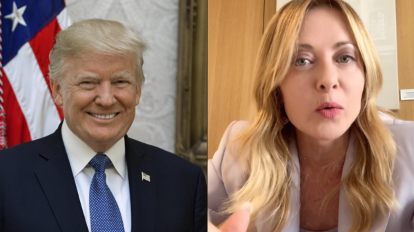 Giorgia Meloni e trump